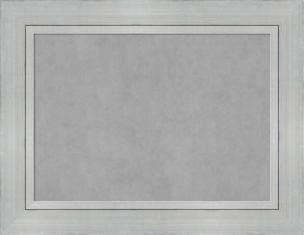 Amanti Art Silver Framed Magnetic Board 27x35 Medium Vision Board