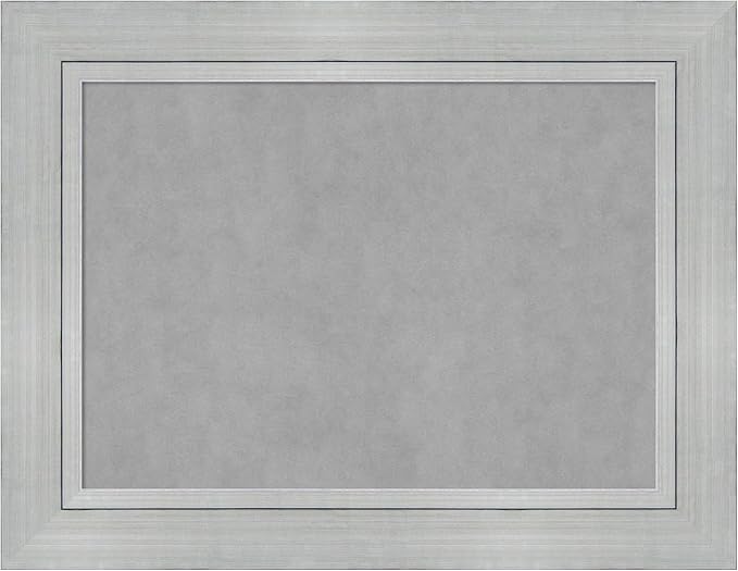 Amanti Art Silver Framed Magnetic Board 27x35 Medium Vision Board by AmantiArt