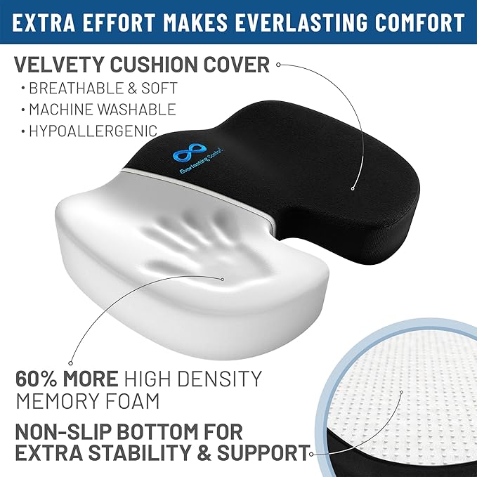 Everlasting Comfort Doctor Recommended Memory Foam Seat Cushion - Image 6