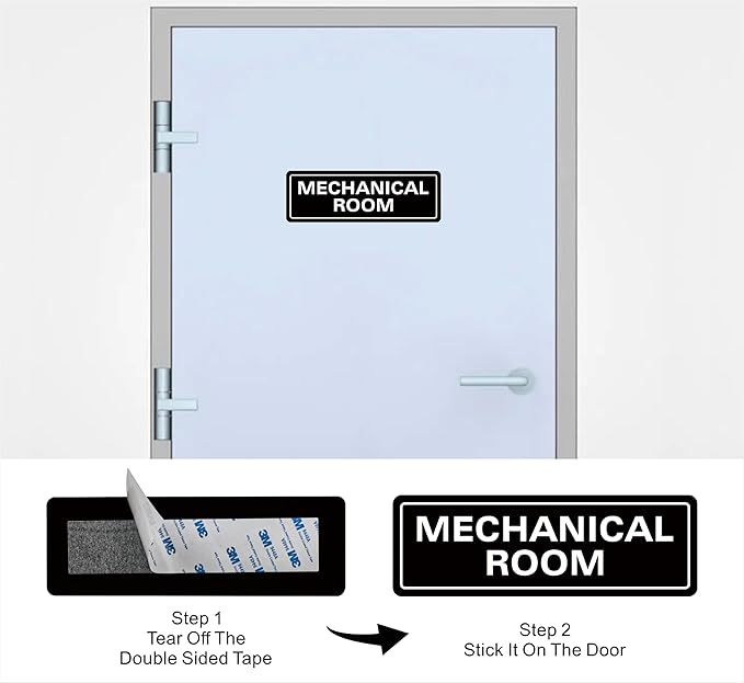 Mechanical Room Sign – Equipment Room Sign, Premium Durable Acrylic Material - Image 3