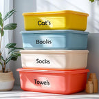 100Pcs Clear Large Labels for Storage Bins, 6x4 Inch Removable Labels, Large - Image 6
