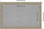 Amanti Art Silver Framed Magnetic Board 28x44 Large Vision Board - Image 2