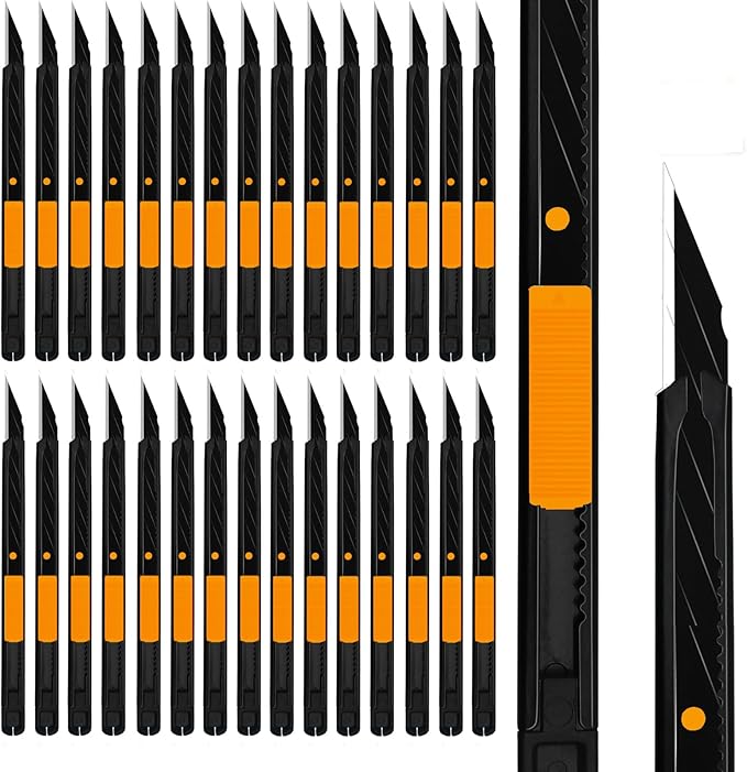 MANUFORE 30pcs Orange 9mm Snap-off Knives by MANUFORE