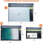 Fireproof Document Bag – 3 Pack Fireproof & Water- proof Document Organizer | - Image 2