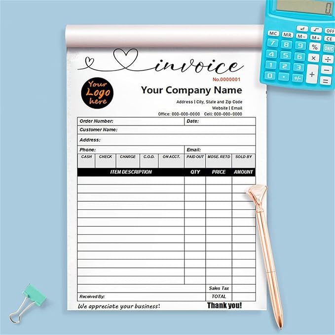 Custom Invoice Book in 3-Part /2-Part Receipt Book - Image 6
