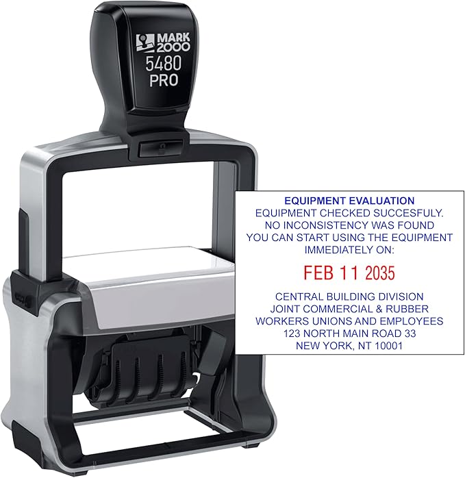 Mark 2000 5480 Professional Self Inking Date Stamp by Mark2000
