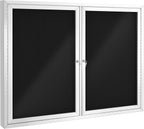 SWANCROWN Weather Resistant Enclosed Bulletin Board Felt Displays Boards Wall