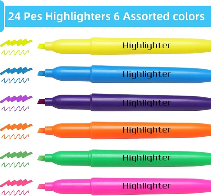 Dacono Highlighters Assorted Colors, Highlighters - Image 2