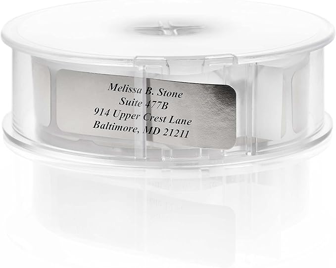 Silver Foil Personalized Return Address Labels by ArtisticDirect