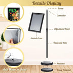 LEIFIDE 4 Pack Sign Holder Stand 8.5 x 11'' Adjustable Heavy Duty Pedestal - Image 3