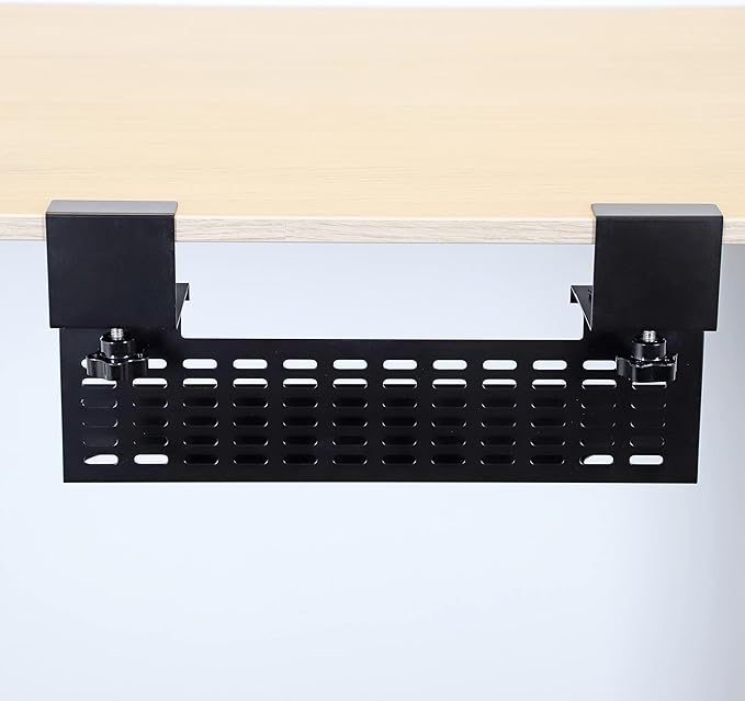 AEONS Under Desk Cable Management Tray Wire Cord Organizer Removable C Clamp by AEONS