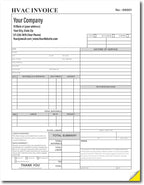 HVAC Work Order Invoice Custom Printed - Image 2