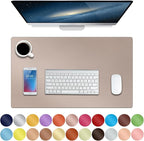 Boutilon Leather Desk Pad Protector, Non-Slip Mouse Pad, Laptop Desk Pad by Boutilon