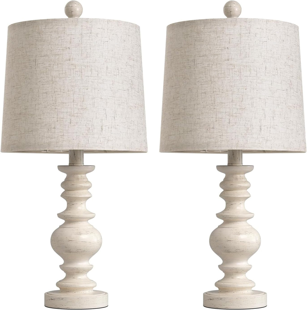 bobomomo tradition 20.5" rustic table lamp set of on a desk or shelf