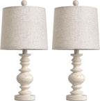 bobomomo tradition 20.5" rustic table lamp set of on a desk or shelf