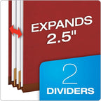 Pendaflex Recycled Classification File Folders, 2 Dividers, 2/5 Tab Cut - Image 2