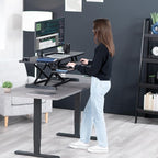 VIVO 48 inch Desk Converter, K Series, Height Adjustable Sit to Stand Riser - Image 9