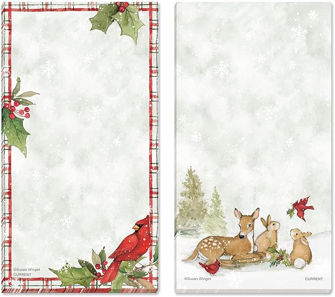 Current Peaceful Forest Holiday Magnetic Notepad Set – Set of 12 Memo Pads - Image 3
