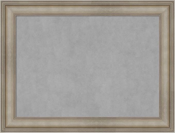 Amanti Art Silver Framed Magnetic Board 25x33 Medium Vision Board by AmantiArt