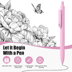 Piochoo Gel Pens, Quick Dry No Smudge, Smooth Writing Comfortable Grip Pen - Image 4