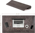 Node Leather - Genuine Leather Desk Mat - Executive Real Leather Desk Pad - - Image 6