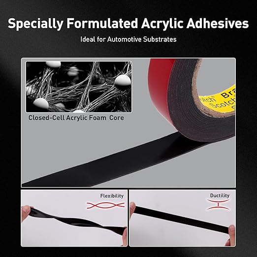 Automotive Acrylic Plus Attachment Tape 0.79" x 18Ft Made of 3M Pack of 2 - Image 4