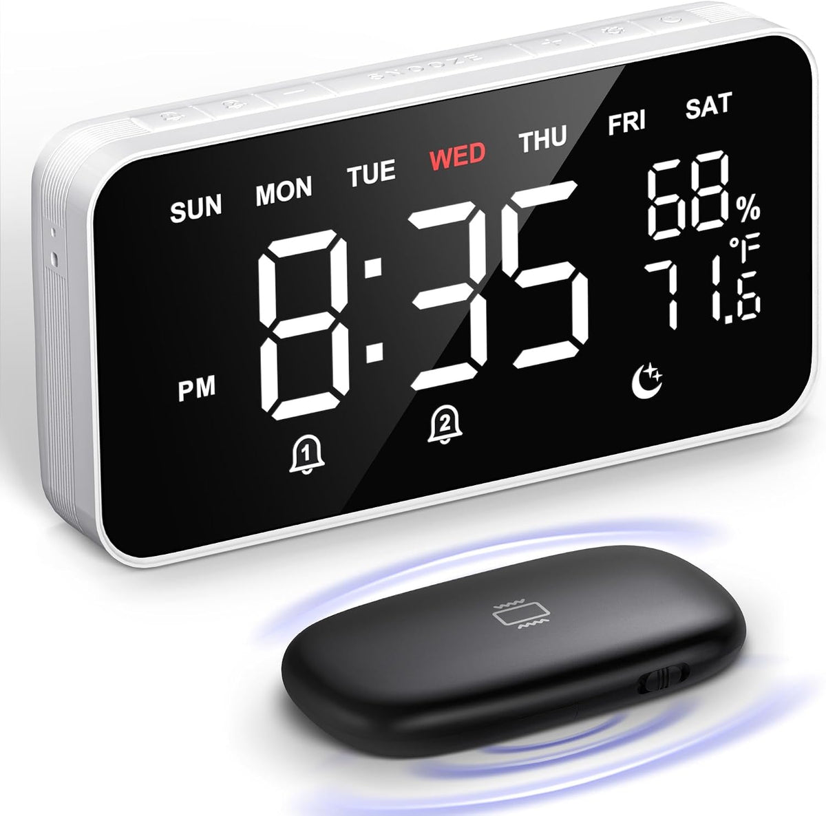 dekala bed shaker loud alarm clock for heavy, main product view