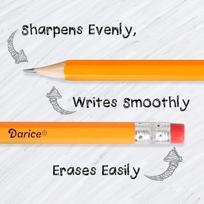 Darice Wood-Cased Pencils, 12 x 24 Pack - Image 3