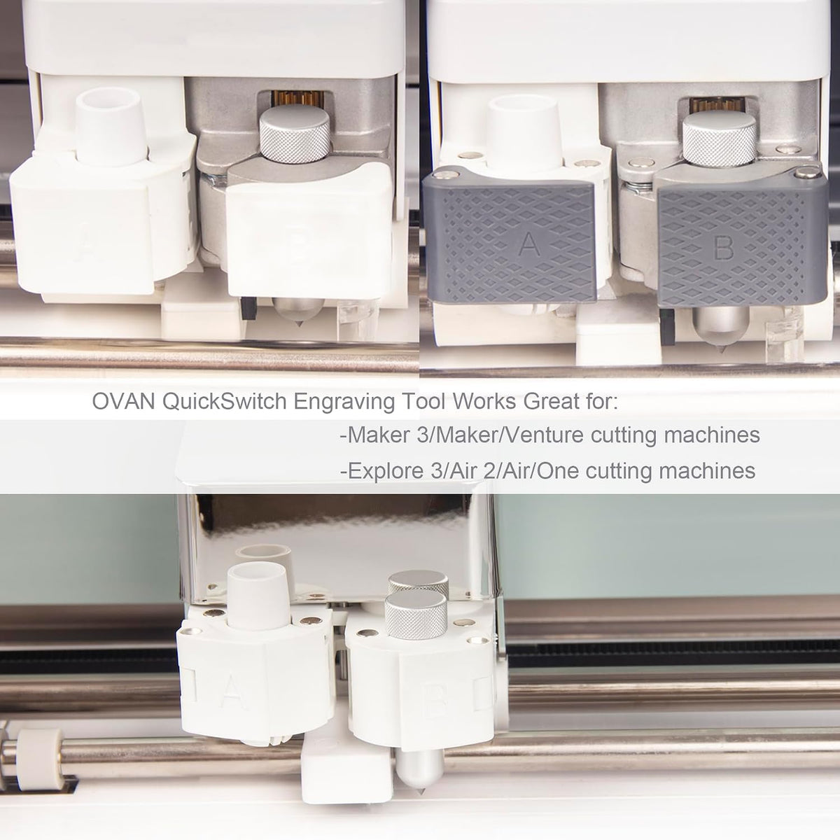 Engraving Tip + Scoring Tip + Fine Debossing Tip + QuickSwitch Housing for Cr...