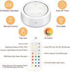 TECOMLIGHT Puck Lights with Remote Control, Battery Operated Wireless Under - Image 2
