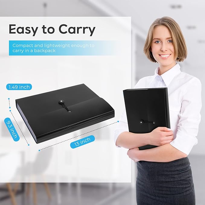 Accordion File Organizer, Expanding File Folder - Image 3