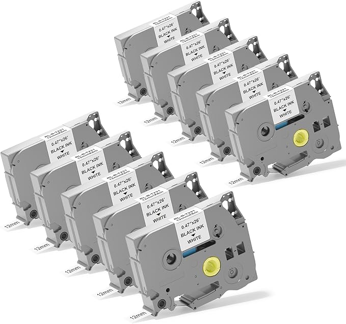 10pack TZe231 Replacement for Brother Label Maker Tape TZe TZ Tape 12mm 0.47 by Unknown