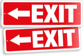 iSYFIX Exit Signs 2 Pack 12x4 Inch by iSYFIXPREMIUMSIGNS