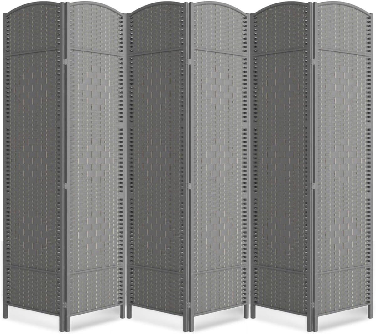 Cocosica Folding Room Divider, Weave Fiber Privacy Screen, Extra Wide Room