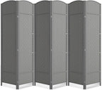 Cocosica Folding Room Divider, Weave Fiber Privacy Screen, Extra Wide Room by cocosica