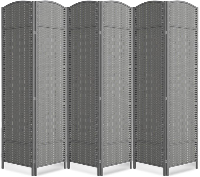 Cocosica Folding Room Divider, Weave Fiber Privacy Screen, Extra Wide Room by cocosica
