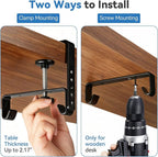 SHUWEI 36" Under Desk Cable Management Tray, Premium Fabric Cable Management - Image 4