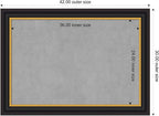 Amanti Art Black Framed Magnetic Board 30x42 Large Vision Board - Image 2