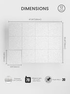 Bumusty Large Cork Board 47"x35" Alternative - Image 2