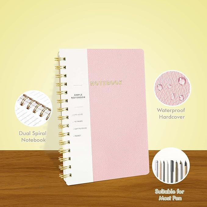 Spiral Notebook-5.75" x 8.125" College Ruled Journal - Image 4