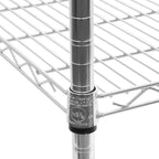 Seville Classics UltraDurable Heavy Duty NSF Solid Steel Wire Rack Storage Unit - Image 4