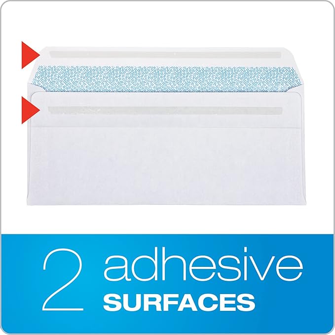 Columbian #9 Security Envelopes, 500 Pack, Double Window Self Seal Envelopes - Image 4