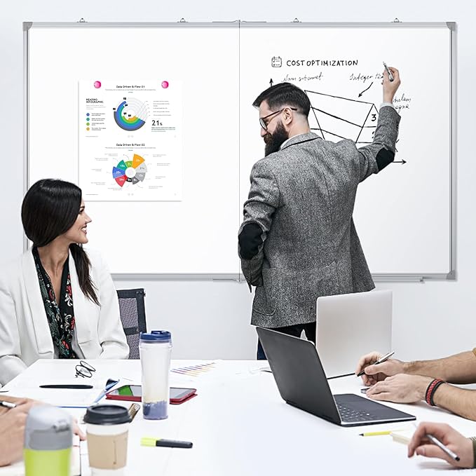 DOLLAR BOSS Large White Board 60 x 48 Inch Foldable Magnetic Whiteboard - Image 7