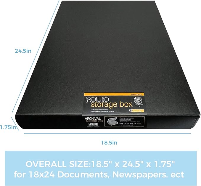 Lineco Folio Storage Box, Clamshell Design - Image 2