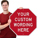 SmartSign "Customizable Octagon Shaped" Sign | 24" x 24" 3M Engineer Grade by SmartSign