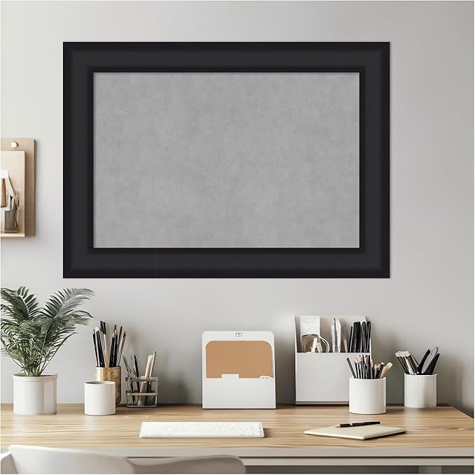 Amanti Art Black Framed Magnetic Board 21x29 Medium Vision Board - Image 7
