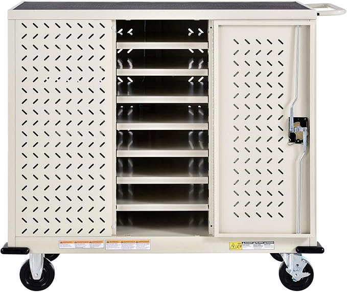 Global Industrial Mobile Storage & Charging Cart, 24 Laptop & Chromebook Device - Image 2