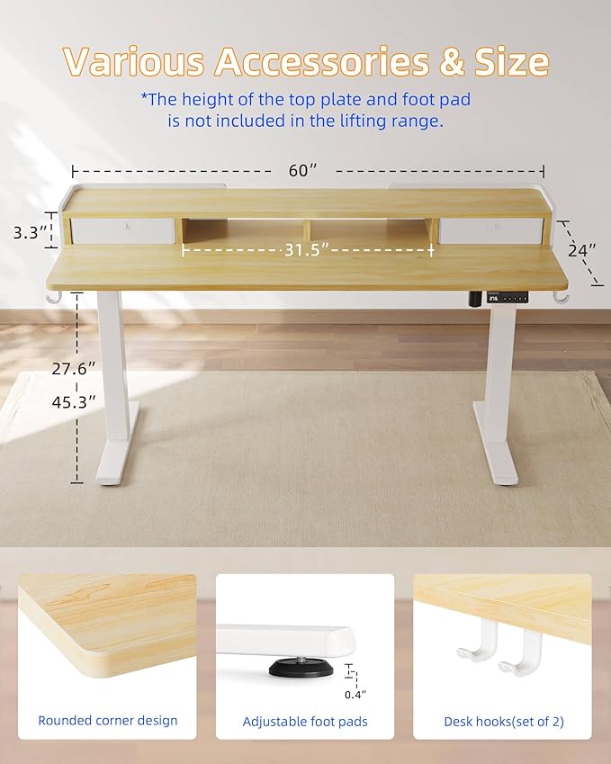 YIHAYO Electric Standing Desk - Image 3