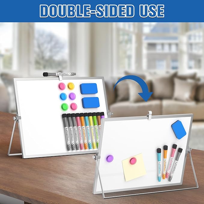 Grtard Dry Erase Magnetic White Board, Portable Small Whiteboard Set, Dry Erase - Image 8