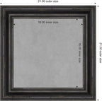 Amanti Art Black Framed Magnetic Board 21x21 Small Vision Board - Image 4